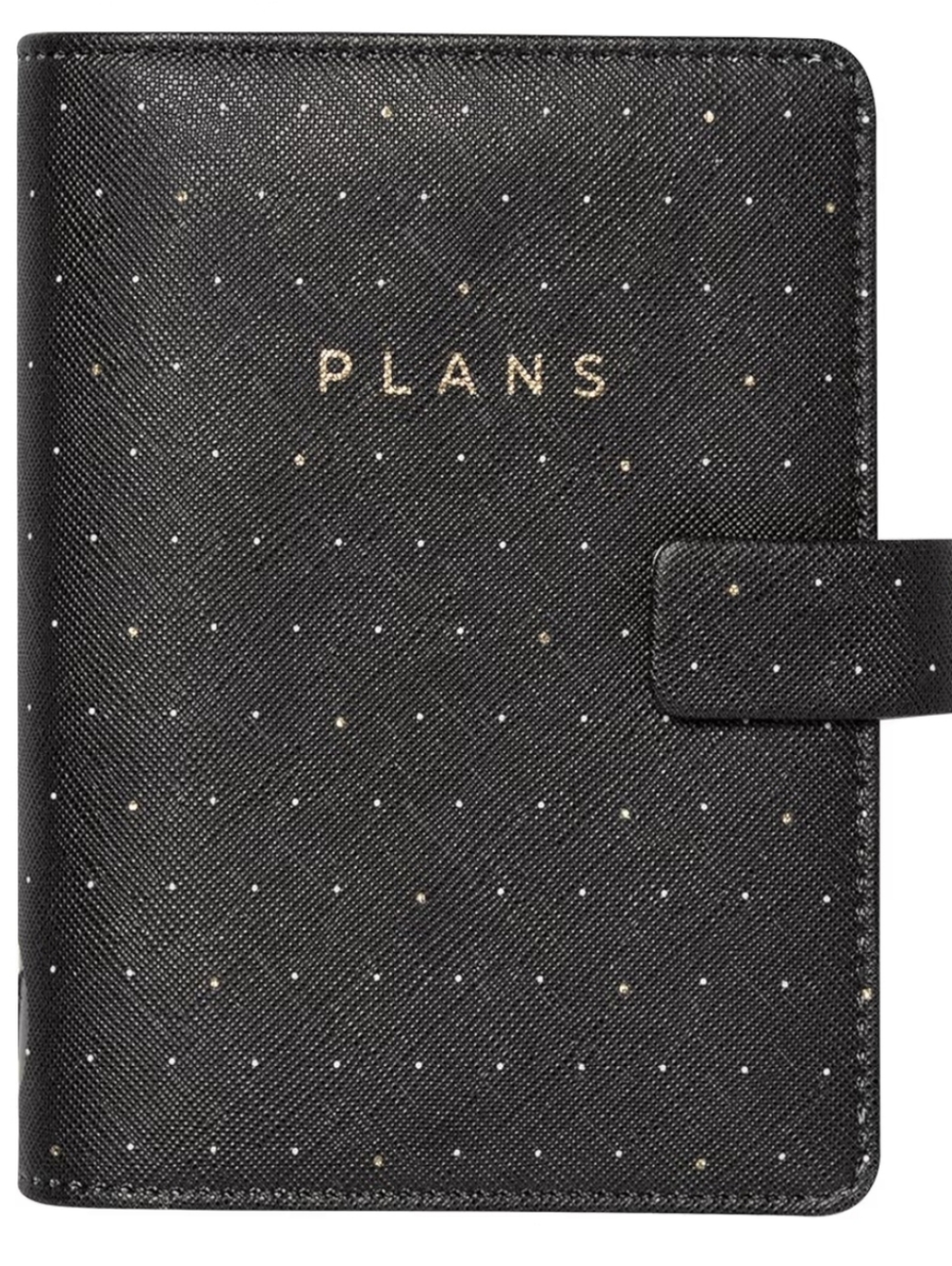 Filofax Moonlight Organizer, Pocket Size, Black W/ Gold Accents New In Box!